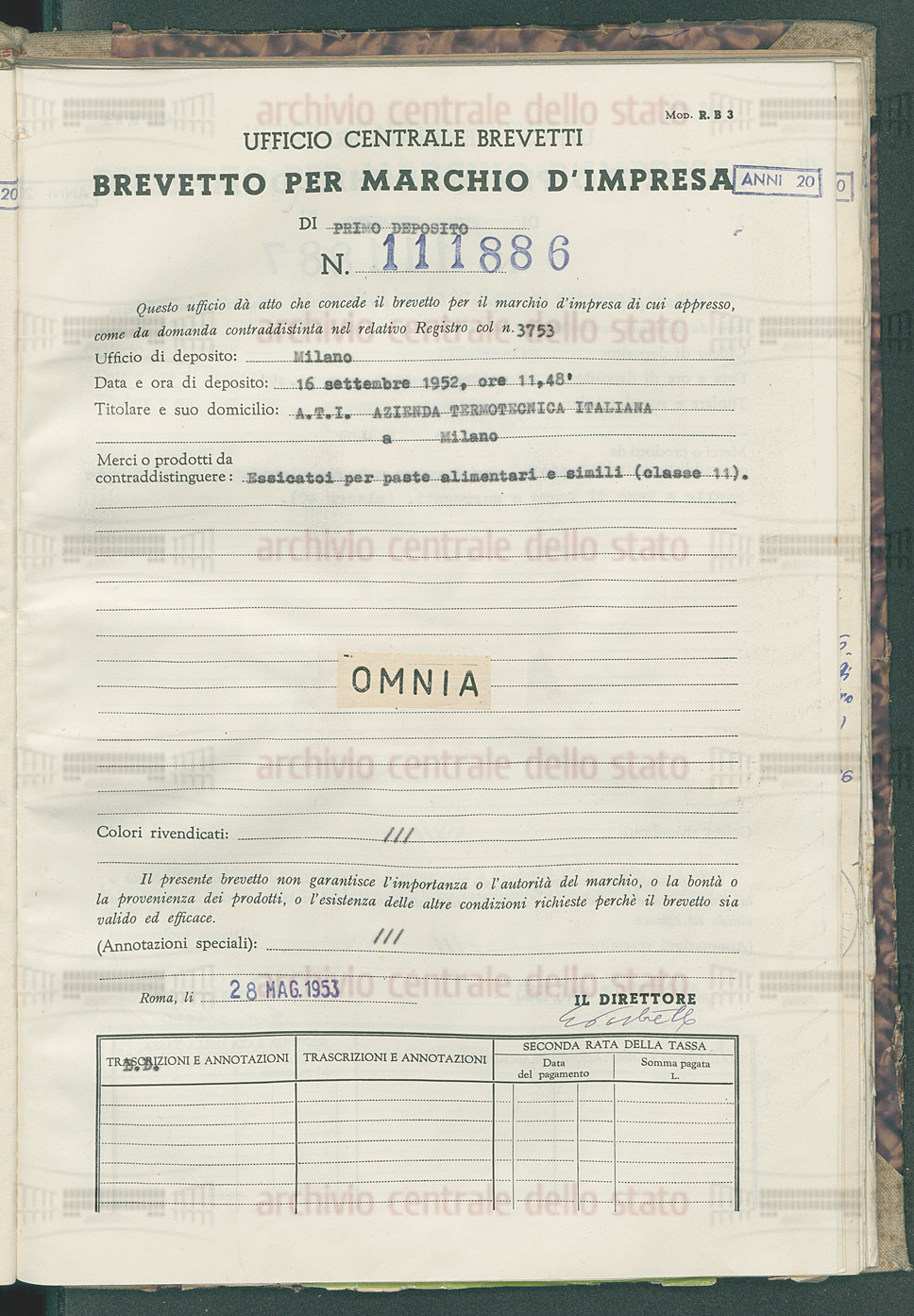 advertising Pubblicità 1947 UMIDIFICATORI ATI AZIENDA TERMOTECNICA ITALIANA 